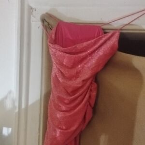 Chic Asymmetrical Pink Skirt